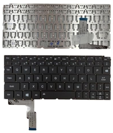 NwugFdk Teclado Negro inglés Estadounidense Compatible con One Netbook Onemix 4 y One Mix 4 DOK-6371A
