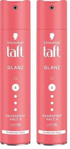Schwarzkopf taft Haarspray GLANZ Haltegrad 4 (0.25 l) (Packung mit 2)