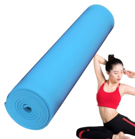 Estera de yoga portátil,Estera de yoga de entrenamiento de para | Estera de yoga antideslizante gruesa y ancha, estera de entrenamiento enrollable con hebilla para ejercic