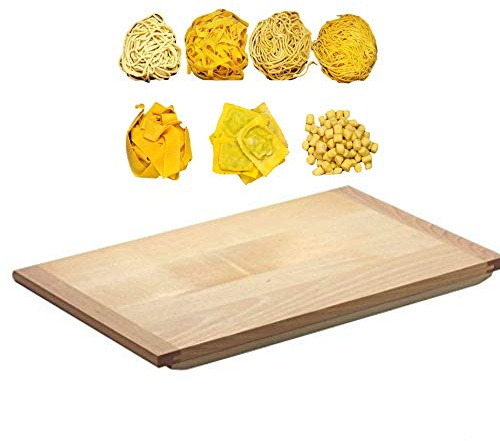 Professional Cooking ASSE tavola Pasta spianatoia con Battente Anti Scivolo in Legno di Tiglio (cm. 40x60x2)