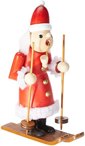 Räuchermann ''Weihnachtsmann auf Ski