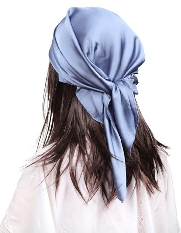 MEANBEAUTY kopftücher für damen Quadratische Schals Satin halstuch 70cm