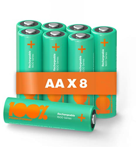 Rechargeable Battery AA 8 Pack NiMH 1.5v /1.2v Volt double AA battery for household applications and solar batteries for garden lights this batterys for pro and basic use 100% PeakPower Hi Capacity