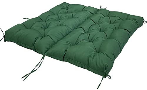 SEDOXX Garden Bench Cushion Swing Replacement Cushion with Backrest 2/3Seater Canopy Swing Seat Pad Outdoor Patio Furniture Cushion Non-slip Cushion Thick Soft,150x100x10cm,Green