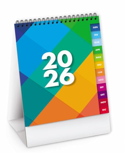 Calendrier de table trimestriel 2024, calendrier de bureau, calendrier spiralé de table 12,5 x 19,5 cm, calendrier de bureau multicolore. (1 PC)