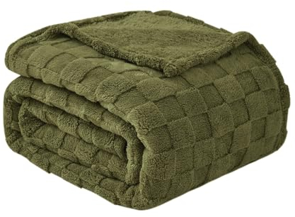 Good Nite Kuscheldecke Flauschig 150x200 - Flauschige Decke, Fleecedecke für Couch Überwurf & Tagesdecke, Weiche Karierte Decke für Frühling Sommer Herbst Winter Vier Jahreszeiten