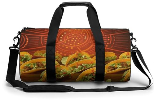 Sac de sport amusant Koalas pour homme et femme avec compartiment à chaussures, Motif alimentaire, 17.7in/9in/9in, Art Déco