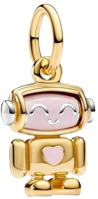 Amuefer 925 Silber Charms Anhänger Perlen Goldene Perlen Charms Damen Armband Halskette Anhänger Tier Liebe, Familie Sicherheitskette Familie Freunde Geschenke