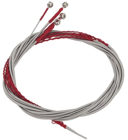 Set di Corde per Basso Acustico da 4 Pezzi, Set di Corde per Basso in Acciaio Inossidabile Vibrazioni Uniformi Sostituzione della Corda per Principianti