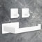 YUNISS Porte Papier Toilette, Acier Inoxydable Support Papier Toilette Mural, 1 Pièces Porte-Papier Hygiénique+2 Pièces Crochet Adhésif 3M, Sans Perçage, Anti-Rouille pour Salle De Bain Cuisine -Blanc