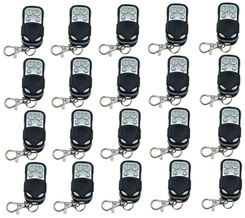 20 mandos a Distancia para Puerta y Garaje de código Fijo 433,92 MHz con 4 Botones