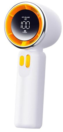 perfk Mini Ventilador USB portátil, Dispositivo de refrigeración Compacto, Potente Flujo de Aire, Mini Ventilador Personal para Dormitorio, Viajes, Pesca, Blanco
