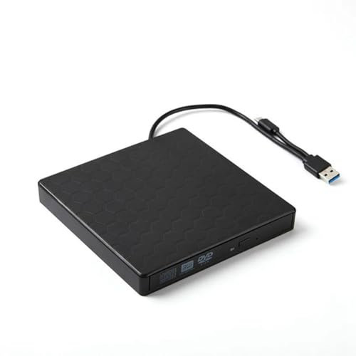 Sctecoau Unidad de DVD Externa USB 3.0 Reproductor Portátil +/-RW para Grabadora de CD ROM Compatible con Computadora Portátil PC de Escritorio