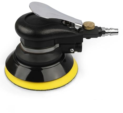 LIJADORA Orbital neumática, pulidora de coche de 5 y 6, máquina de lijado, herramientas de depilación, LIJADORA Orbital aleatoria de aire para granito, mármol y hormigón(5 inch Non-Vacuum)