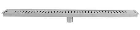 Desagüe de suelo de 80 cm, descarga grande, antiobstrucción extendida, para baño, desagüe lineal de ducha con tope de olor, adecuado para azulejos, acero inoxidable lineal