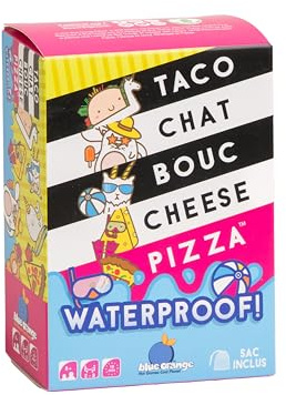 Taco Chat Waterproof - Juego de Mesa Ideal para divertirse en Familia o Entre Amigos en la Noche - Ambiente rápido - Cartas - De 2 a 8 Jugadores - De 8 años