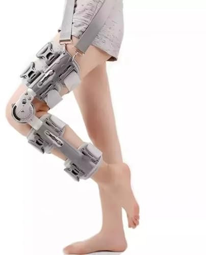 Rodillera Ajustable de fijación, férula de rehabilitación de Rodilla y Pierna – para Hombres y Mujeres, Ideal para Deportes, Correr, Fitness y estabilizador Articular