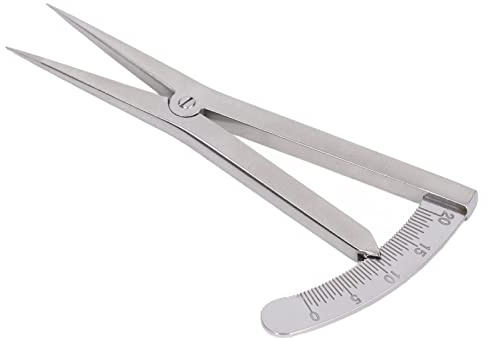 Tbest Herramienta de Marcado de Cuero de Acero Inoxidable para Trabajo de Cuero, Fabricación de Metales y Fabricación de Joyas (Calibre de marcado autogollado)