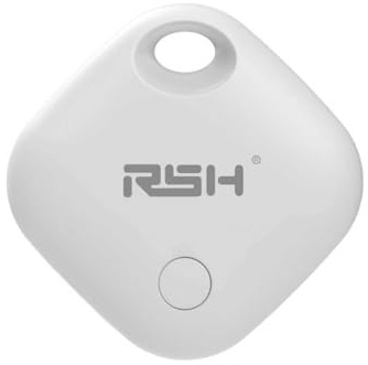 RSH Tag für Android 1 Pack Gepäck-Tracker-Tags funktioniert mit Google Find Hub App, Bluetooth Tracker Schlüsselfinder und Item Locator für Gepäck, Rucksack, Koffer, wiederaufladbar, Weiß (Typ C)