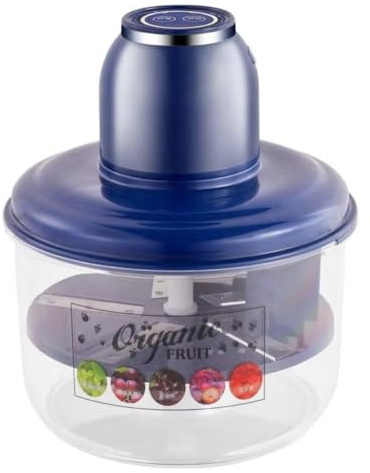 MoSundi Peladora eléctrica de uva, peladora automática de tomate y ajo de 50 W con hoja de acero inoxidable 304, apta para lavavajillas, para uso doméstico y comercial, negro y azul