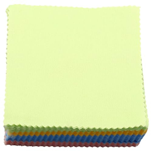 WRITWAA Paños de Limpieza de Microfibra 10x10 Cm 100 Unidades Colores Surtidos para Lentes Gafas Móviles y Pantallas Delicadas Uso Doméstico y Profesional