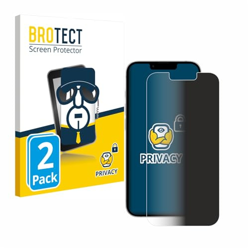 brotect Protection Anti-Espion pour Apple iPhone 17e | 2 Pièces Anti-Spy Protection d'écran Made in Germany Privacy Film Écran de Confidentialité Clair