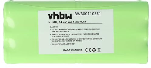 vhbw Batería Compatible con Dirt Devil Spider 2.0 M612 aspiradora (1500 mAh, 14,4 V, NiMH)