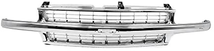 Garage-Pro Front Grille Assembly for 1999-2002 Chevrolet Silverado 1500, 2001 Chevrolet Silverado 2500, Chrome Shell Insert, Chevy Silverado 1500 Accessories