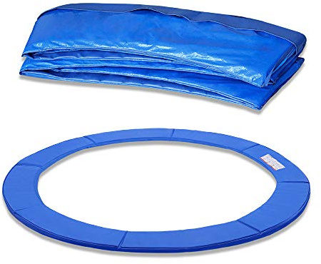 HENGMEI Trampolin Randabdeckung Rahmenpolsterung Ø244cm/Ø305cm/Ø366cm Gepolsterte Federabdeckung Trampolin Zubehör Set reißfest und beständig