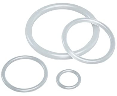 10 Stück lebensmittelechter weißer Silikon-O-Ring, Innendurchmesser 74mm, Außendurchmesser 78mm, Querschnitt 2mm, hochtemperaturbeständige, wasserdichte Dichtung, 74x2mm