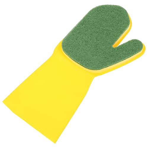 HEMOTON Reusable Cleaning Gloves Household Dishwashing Gloves Non- Grip Soft Lining for Kitchen Use for Washing Plates and Dishes Right Hand Only