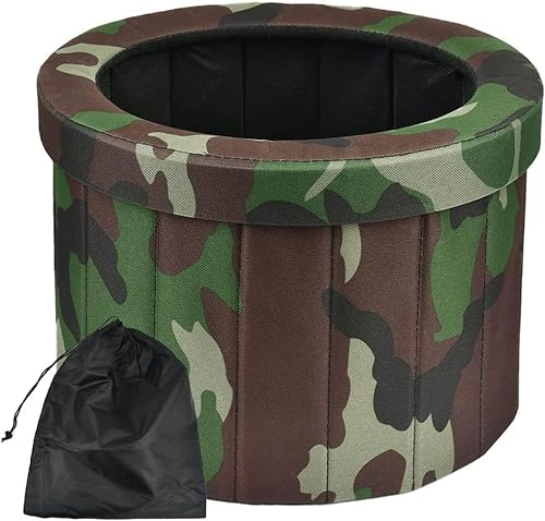 JOSBY Faltbare Campingtoilette, tragbare Klapptoilette, Außentoilette, Porta Potty Loo, klappbare Autotoilette für Camping, Wandern, Fernreisen, Staus