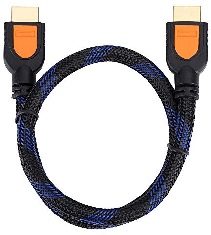 ASHATA Kabel, zu-Kabel mit Hoher Auflösung und Geschwindigkeit, 4K-Unterstützung, 5 PC 4K/60Hz -zu- 2.0-Kabel HDR 3D für Notebook/TV/LCD-Laptop/PS3/Projektor (0,5m)
