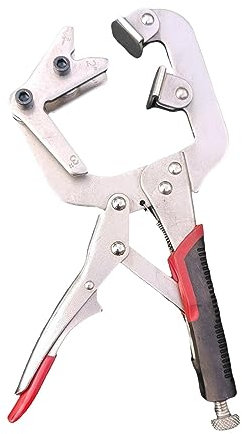 Milageto Clamp Welding Pipe Plier 10 inch Adjustable Welding Clamp Metal Tool Clamping Locking Clamp Set Clamp Locking Pliers for Auto Woodwork Shop