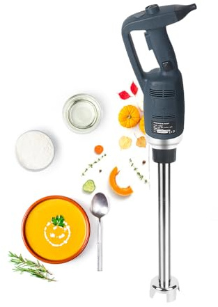 Fixed Speed Heavy Duty Electric Commercial Stick Blender - with Locking and Safety Button - 500W Hand Blender with 50cm Stick