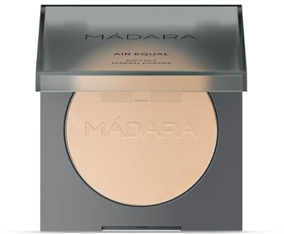 MÁDARA Organic Skincare |AIR EQUAL Soft Silk Mineral Powder, #1 FAIR, 9g – Matte finish, Skincare-infused setting powder without talc, Dermatologically tested, COSMOS Natural certified.