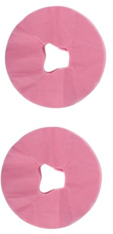 FRCOLOR 100 Stk Gesichtstuch Bettabdeckung Für Spa-wachsen Massage-gesichtsauflage Wiege Abdeckung Der Gesichtsstütze Silikon Ausruhen Massagetisch Körperkissen Rosa Vlies