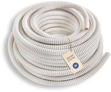 Tubo scarico condensa condizionatore 1-30m Ø 16mm Ø 18mm Ø 20mm Spiralata Flessible Per climatizzatore Tubi di scarico, tubi antigoccia per aria condizionata (Ø 18mm, 1m)