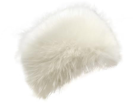 Uposao Damen Fellmütze Pelzmütze Wintermütze Warm Weich Stirnband Hut Wintermütze Plüschmütze Kosakenmütze Faux Fellmütze Damen Winter Russische Mütze
