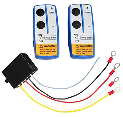 Quisiete Interruptor de Control Remoto de Cabrestante InaláMbrico Puerta de ElevacióN Bomba HidráUlica Cama de Descarga CamióN de Remolque de RecuperacióN de 12 V