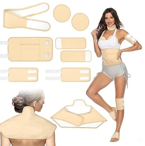 Limeow Set de Cataplasme à Huile de Castor pour Désintoxication du Foie (Sans Huile de Ricin)