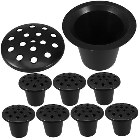 CIMAXIC 8stücke Kleiner Blumentopf Für Friedhof Grab Blumen Dekoration Lotusnuss-Form Blumentopf Friedhofslandschaft Langlebige Für Grabstätte