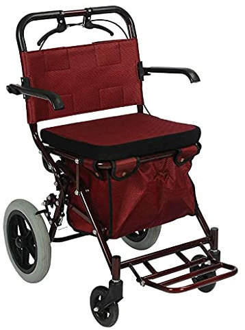 Gehhilfe, Rollatoren/Gehgestelle Walker Rollator/Gehwagen Rollator Für Senioren Einkaufen/Gehwagen Rollator Mit Sitz Und Korb Leichter Einkaufswagen Old Man Walker Faltbarer Einkaufswagen Gehhilfe Mi