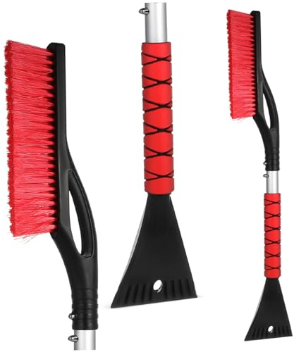 HORIALENCE Cepillo para Nieve para Coche, Raspador de Nieve y Hielo