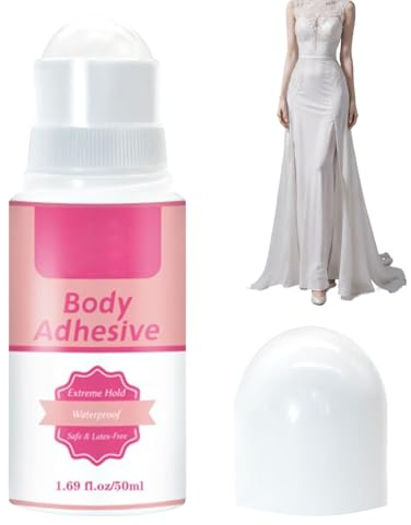 Body Adhesive - Pegamento para la ropa en la piel | Cinta líquida para jerseys, medias, tirantes de sujetador, disfraces, pelucas