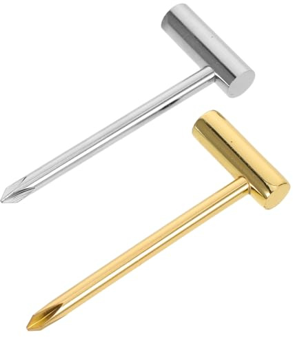 OFFSCH 2 Stück Teiliges Truss Rod Werkzeug Verstellbarer Gitarrenhals-schlüssel für Gold Silber Präzise Bass Akustikgitarre Halsjustierung Leichtes Tragbares Zubehör