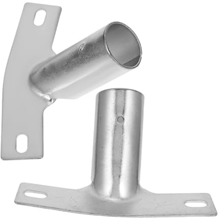 FOMIYES 2pcs Metal Broom Handle Bracket Mounting Tips Threaded Adapter Replacement for Mop and Brush Poles Easy to Install Floor Cleaning Accessory with Broad Compatibility and Enhanced