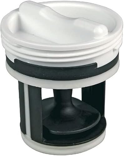 Filtro de bomba de desagüe para lavadora compatible con Candy Hoover Otsein, código original 41021233, evita atascos y bloqueos