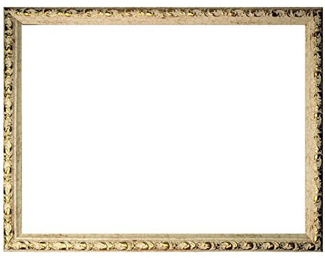 Barockrahmen weiß fein verziert 812 AVO, Leerrahmen 24x30 cm