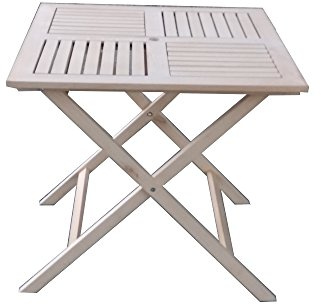 P&J Holzklappbaren tragbaren Tisch, klapptisch (80x80 см, natürlich)